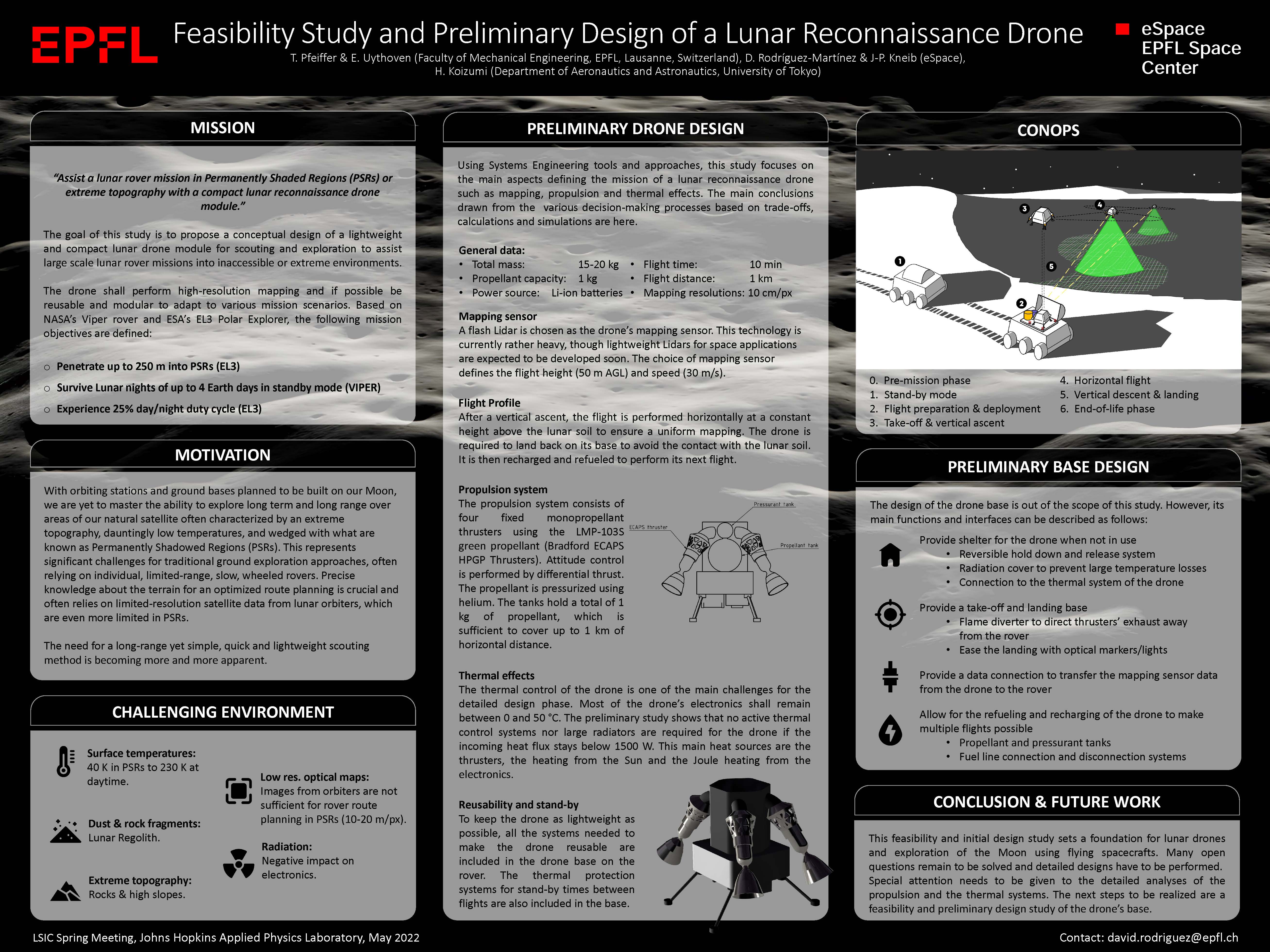 Feasibility Study and Preliminary Design of Lunar Reconnaissance Drone